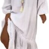 Robe Boheme Blanche Grande Taille -Soiree Blanche Boutique 51Kkp04Ox9L. AC SL1002