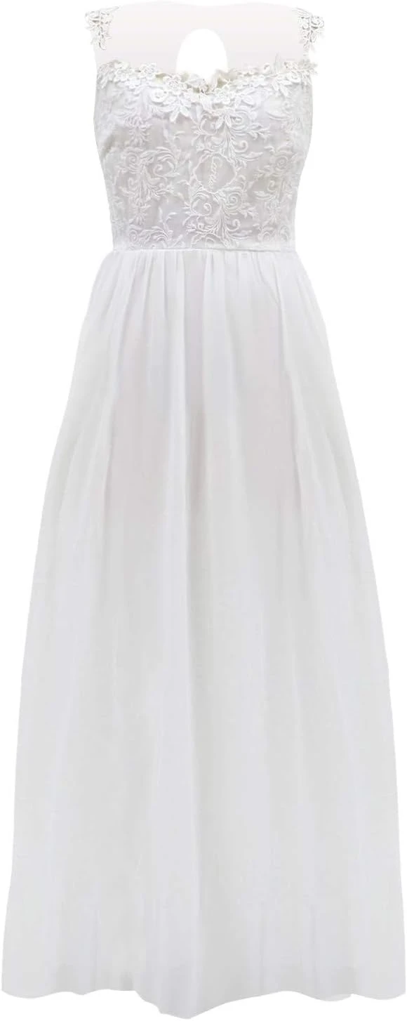 Robe Blanche Cocktail Dentelle Robe Blanche Cocktail Dentelle -Soiree Blanche Boutique 51LJlPNNuL. AC SL1500
