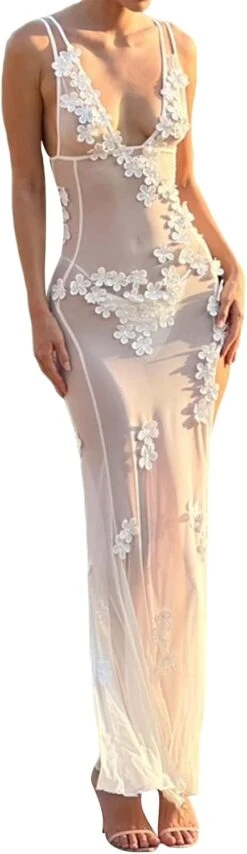 Robe Cocktail Blanche Longue 4 Robe Cocktail Blanche Longue -Soiree Blanche Boutique 51LcC6387RL. AC SL1500