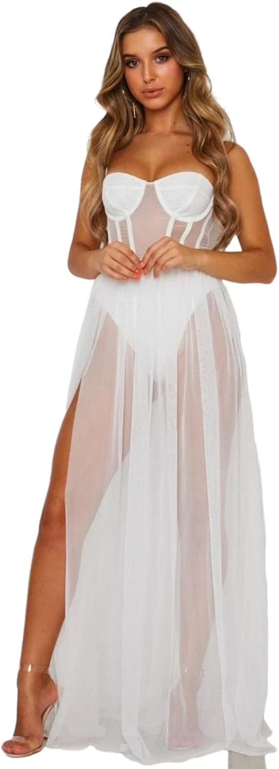 Robe Blanche De Soirée Longue Robe Blanche De Soirée Longue -Soiree Blanche Boutique 51QvWQQmDJL. AC SL1500 1