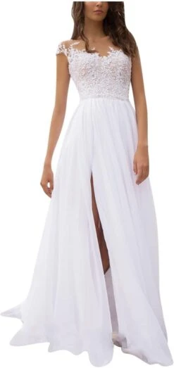 Robe Blanche Dentelle Longue 3 Robe Blanche Dentelle Longue -Soiree Blanche Boutique 51RFFEQOkNL. AC SL1500 1
