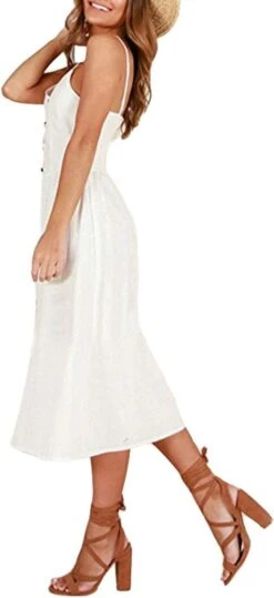 Robe Blanche Mi Longue -Soiree Blanche Boutique 51VXDsQzYL. AC SL1300