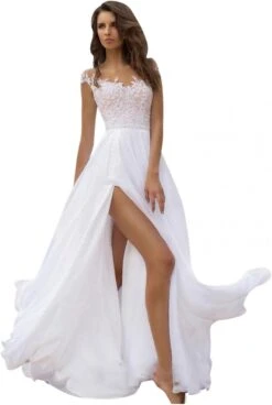 Robe De Soirée Longue Blanche Dentelle 3 Robe De Soirée Longue Blanche Dentelle -Soiree Blanche Boutique 51d7WDpQdeL. AC SL1500 1