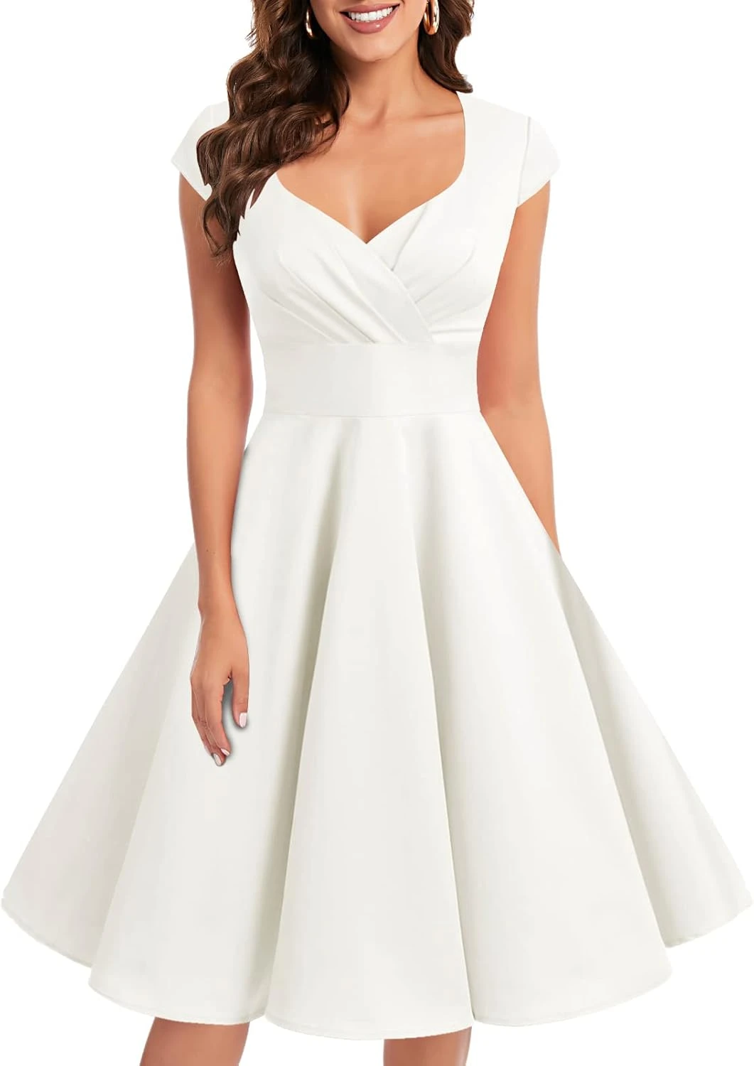 Robe Cocktail Blanche Courte Robe Cocktail Blanche Courte -Soiree Blanche Boutique 51eOB6WZ4yL. AC SL1500