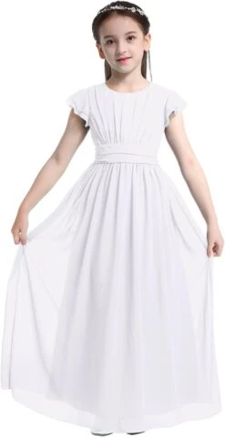 Robe Longue Blanche Baptême -Soiree Blanche Boutique 51hQLczUkoL. AC SL1500 1