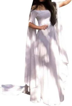 Robe Longue Blanche Halloween