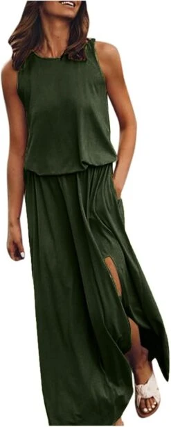 Robe Bohème Longue En Coton