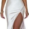 Robe De Soirée En Soie Blanche 2 Robe De Soirée En Soie Blanche -Soiree Blanche Boutique 51sGMyfUdL. AC SL1500