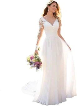 Robe De Mariée Dentelle Et Tulle Blanche