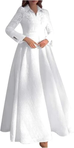 Robe De Mariée Sirène Fendue Blanche