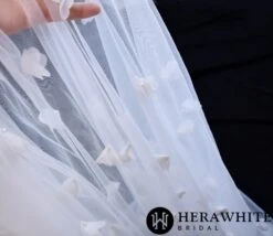 Voile De Mariée Longue à Fleurs 6 Voile De Mariée Longue à Fleurs -Soiree Blanche Boutique 60a57ba26a