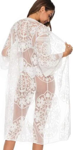 Robe Plage Blanche Dentelle -Soiree Blanche Boutique 6155fJr 3L. AC SL1307