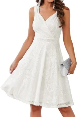 Robe En Dentelle Blanche