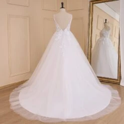 Robe De Mariée Dentelle Vintage Blanche -Soiree Blanche Boutique 617Tr9Yad3L. AC SL1000
