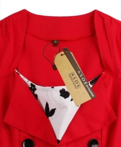 Robe Cocktail Rouge Et Blanche -Soiree Blanche Boutique 618YBxZqfJL. AC SL1500