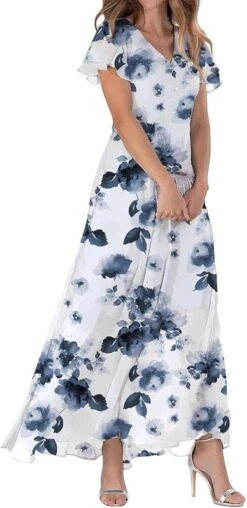 Robe Longue Blanche Champêtre