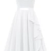 Robe Fourreau Blanche Dentelle