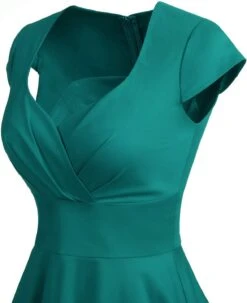 Robe De Cocktail Blanche Et Turquoise -Soiree Blanche Boutique 61BJ80wxxL. AC SL1500