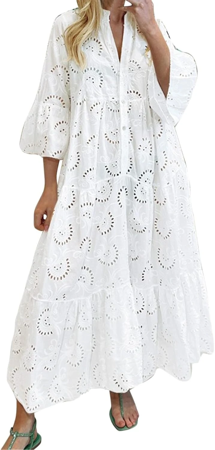 Robe Longue Blanche Coton Dentelle Robe Longue Blanche Coton Dentelle -Soiree Blanche Boutique 61CilwybVUL. AC SL1500