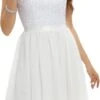 Robe Courte De Soirée Blanche 2 Robe Courte De Soirée Blanche -Soiree Blanche Boutique 61Cs7Hm9dML. AC SL1500