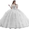 Robe De Mariée Princesse Scintillante Appliques Florales -Soiree Blanche Boutique 61CucnFzNLL. AC UL960 QL65