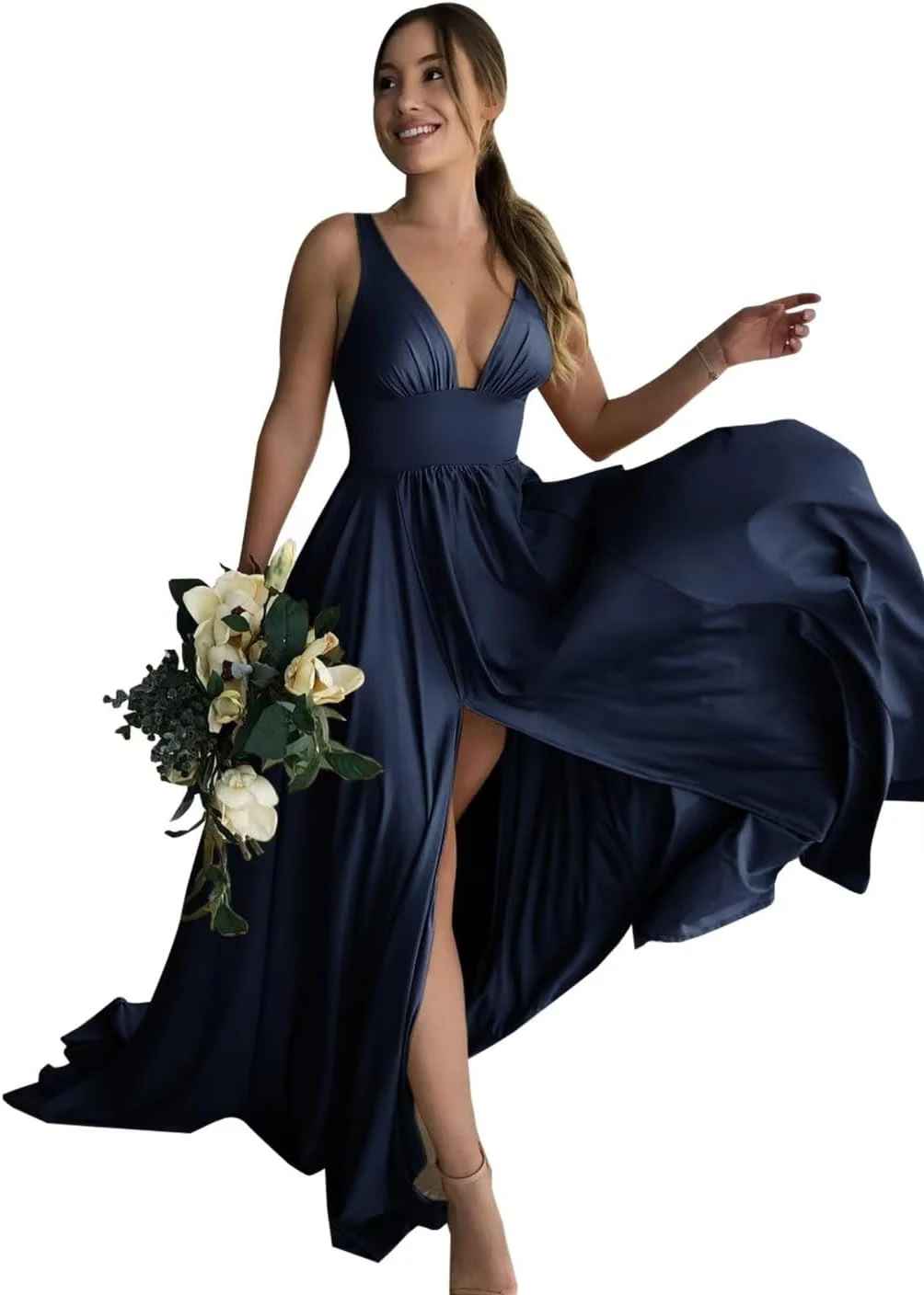 Robe Longue Blanche De Soirée Robe Longue Blanche De Soirée -Soiree Blanche Boutique 61DAWQvAkDL. AC SL1440 1