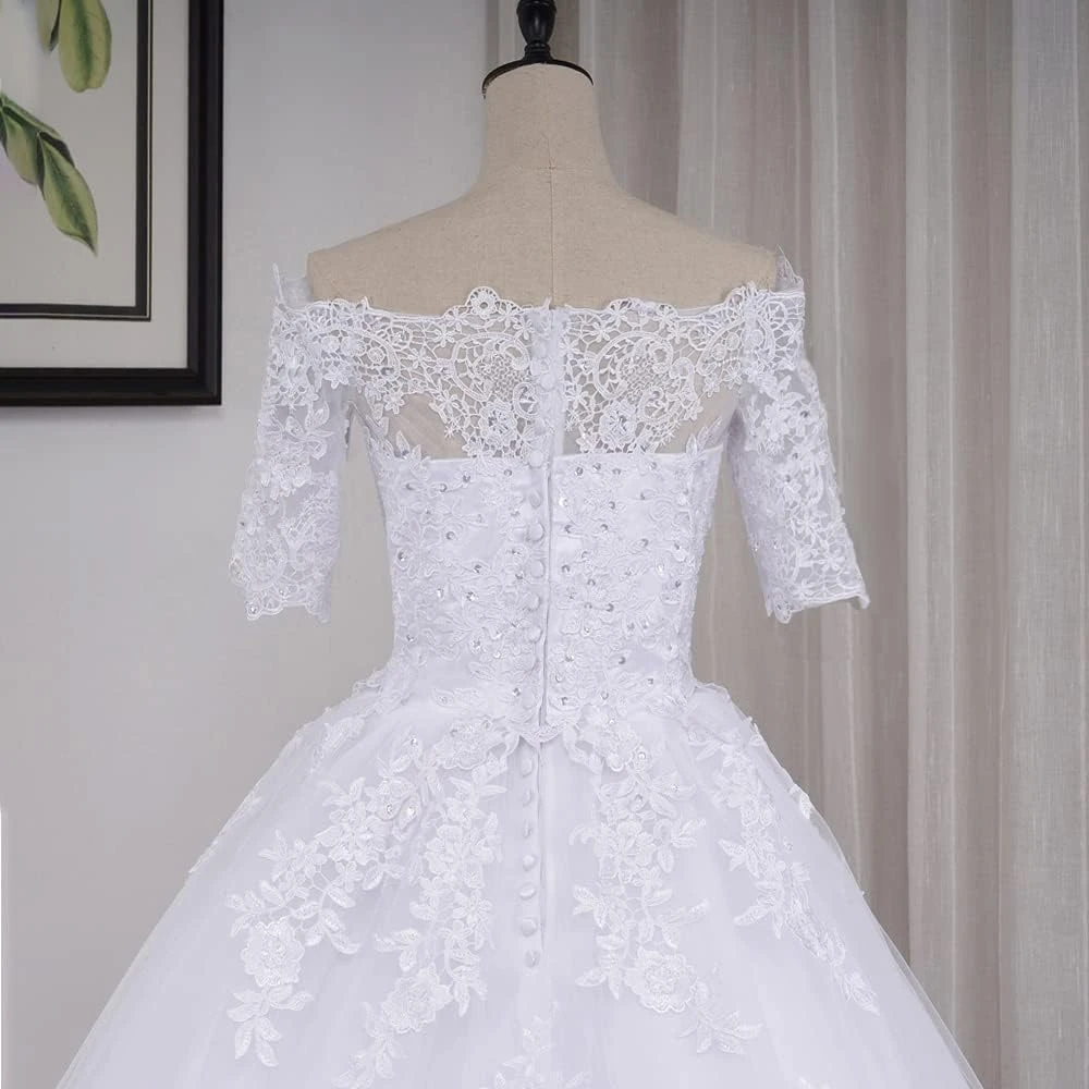 Robe de Mariée en Dentelle Léna Robe De Mariée En Dentelle Léna -Soiree Blanche Boutique 61DGOVOZF4L. AC SL1000