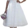 Robe De Mariée Courte A Plume Blanche 1 Robe De Mariée Courte A Plume Blanche -Soiree Blanche Boutique 61E1R2M3AxL. AC SL1334