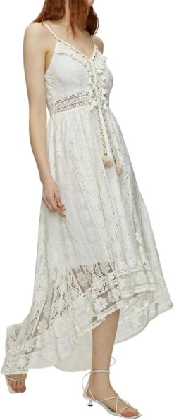 Robe Blanche Dentelle Style Boheme