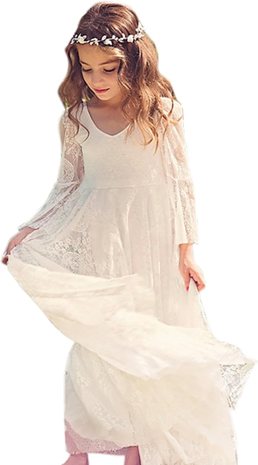 Robe Boheme Blanche Enfant Robe Boheme Blanche Enfant -Soiree Blanche Boutique 61HoUN7USL. AC SL1500