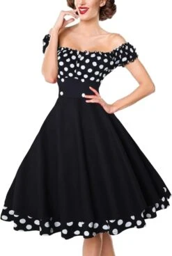 Robe Noire Et Blanche Cocktail