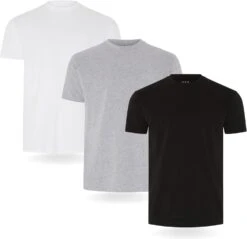 Triple Set Ou Lot De 5 Pièces De T-Shirts Pour Hommes FM London En 100% Coton De Grande Qualité