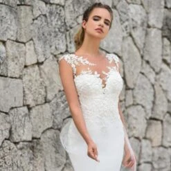 Robe De Mariée En Dentelle Lise 4 Robe De Mariée En Dentelle Lise -Soiree Blanche Boutique 61ObRTli6CL. AC SL1024