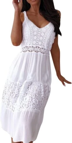 Robe Bohème Chic Blanche