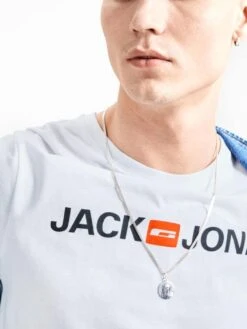 T-Shirt à Logo Col Rond Homme -Soiree Blanche Boutique 61SgosQYOUL. AC SL1400