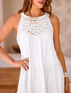 Robe Boheme Blanche Femme -Soiree Blanche Boutique 61Zmm6Yp7RL. AC SL1500