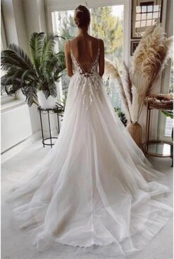 Robe De Mariée Dentelle Vintage Blanche -Soiree Blanche Boutique 61bbUfUfGSL. AC SL1000