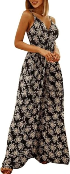 Robe Longue Noire Et Blanche