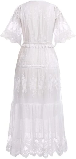 Robe Blanche Longue Dentelle 7 Robe Blanche Longue Dentelle -Soiree Blanche Boutique 61cjLSLRzgL. AC SL1500