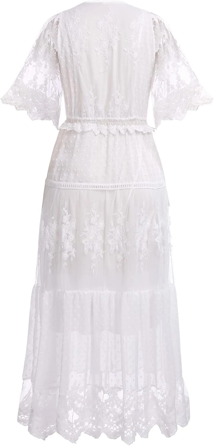 Robe Blanche Longue Dentelle Robe Blanche Longue Dentelle -Soiree Blanche Boutique 61cjLSLRzgL. AC SL1500