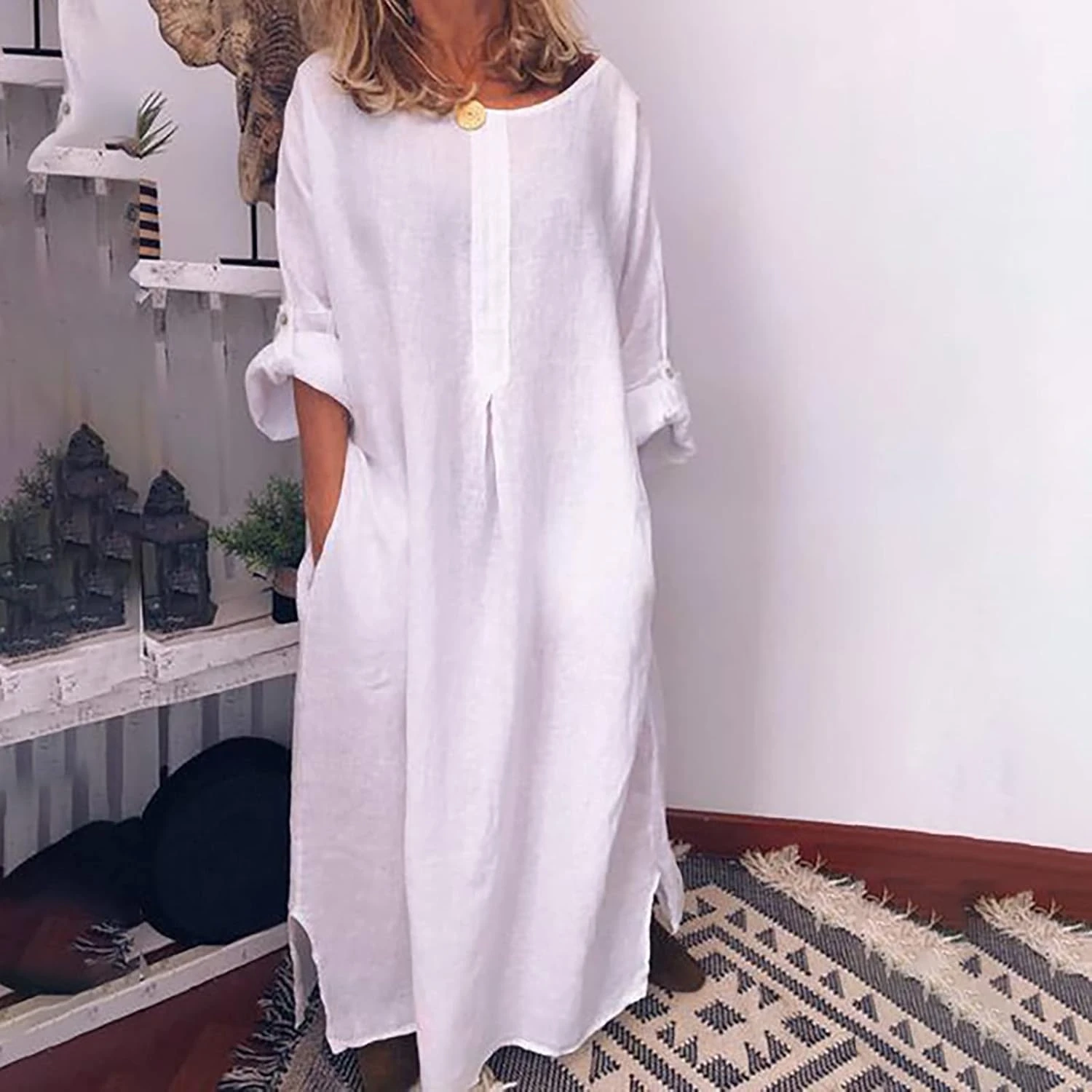 Robe Longue Bohème Été Chic Robe Longue Bohème Été Chic -Soiree Blanche Boutique 61el5zrlVS. AC SL1500