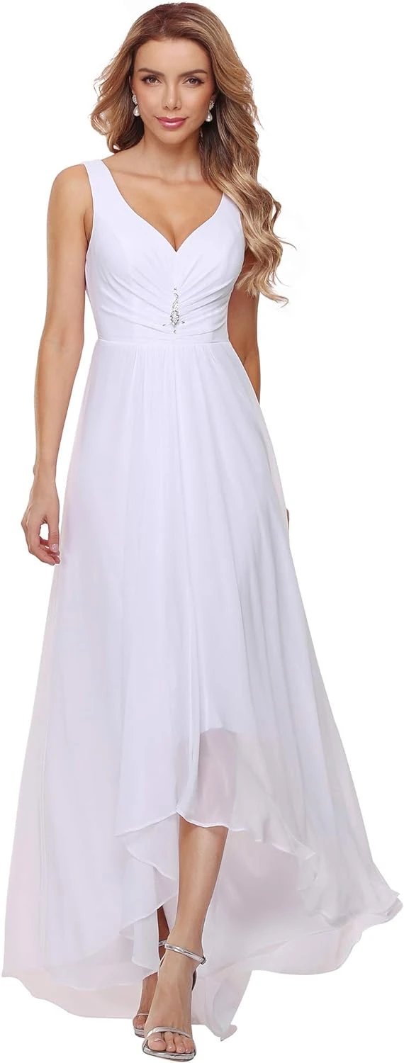 Robe De Soirée Blanche Avec Manches Robe De Soirée Blanche Avec Manches -Soiree Blanche Boutique 61gtYduvlfL. AC SL1500 2