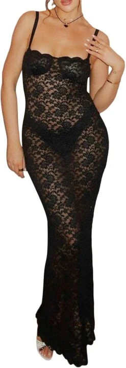 Robe Noir Et Blanche Dentelle