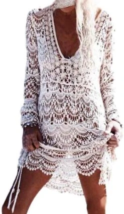 Robe Dentelle Blanche Plage