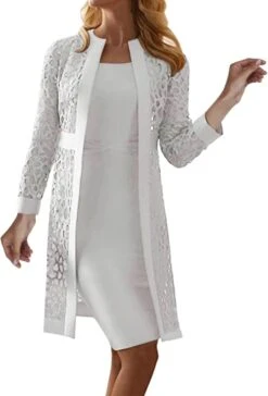 Robe Noire Dentelle Blanche