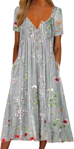 Robe Longue Cache Cœur Blanche