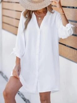 Robe Flouze Boutonnée Longue Fleuries 7 Robe Flouze Boutonnée Longue Fleuries -Soiree Blanche Boutique 61qxy wC6PL. AC SL1500