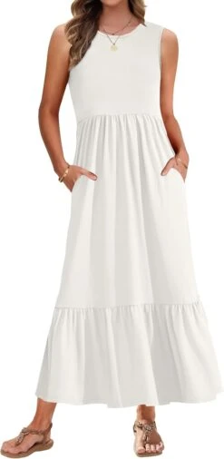 Robe Longue Blanche Femme