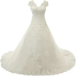 Robe De Mariée Sirène Elégante Blanche