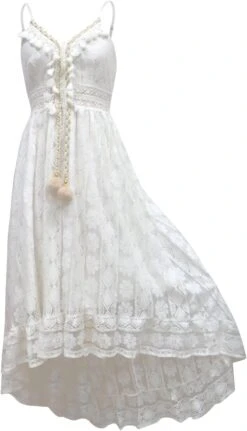 Robe Blanche Dentelle Style Boheme 4 Robe Blanche Dentelle Style Boheme -Soiree Blanche Boutique 61vyOOF730L. AC SL1500